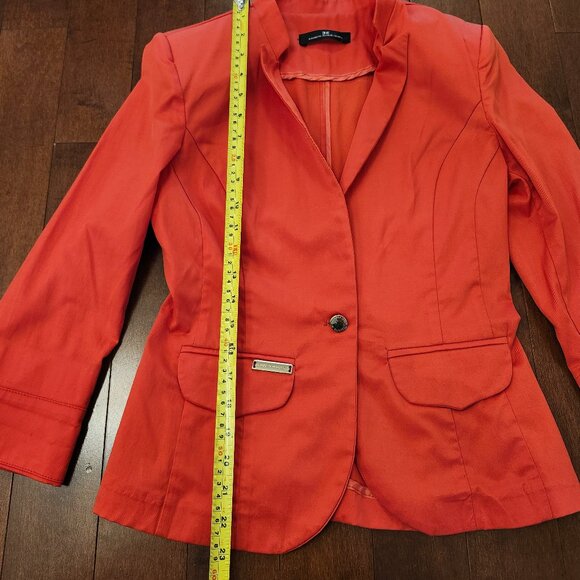Elisabetta Franchi Celyn women's orange blazer in size XS - Picture 5 of 8